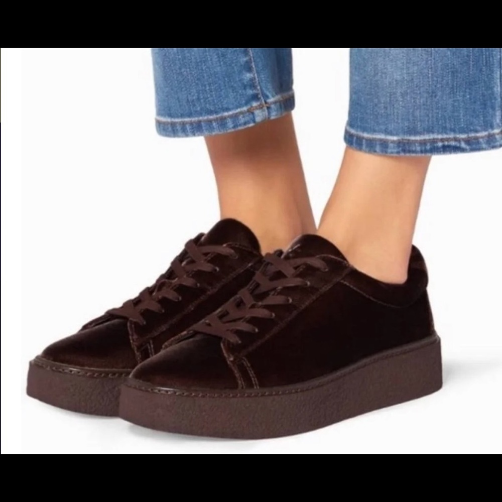 Vince brown velvet tennis